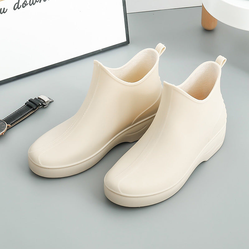 Coconut Cream Rainboots